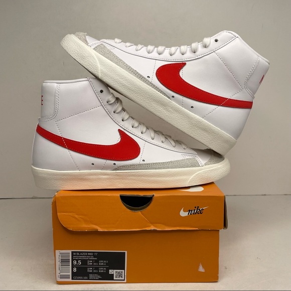 Nike Shoes - Nike Blazer Mid 77’ Vintage WMNS “Habanero Red” NEW 2021